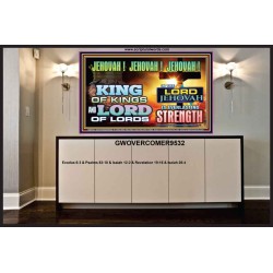 KING OF KINGS IS JEHOVAH  Unique Power Bible Portrait  GWOVERCOMER9532  "62x44"