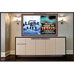 HAVE THE LIGHT OF LIFE  Sanctuary Wall Portrait  GWOVERCOMER9547  "62x44"