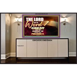 THE LORD GAVE THE WORD  Bathroom Wall Art  GWOVERCOMER9604  "62x44"