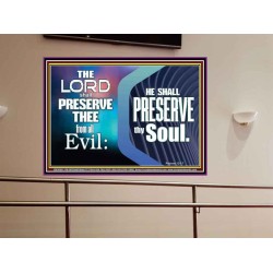 THY SOUL IS PRESERVED FROM ALL EVIL  Wall Décor  GWOVERCOMER10087  "62x44"