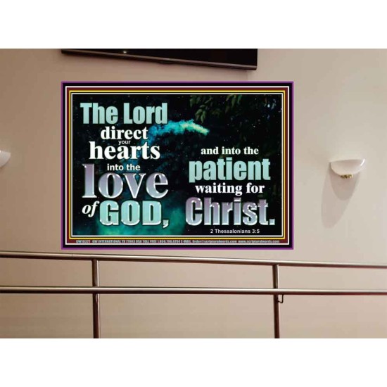 DIRECT YOUR HEARTS INTO THE LOVE OF GOD  Art & Décor Portrait  GWOVERCOMER10327  