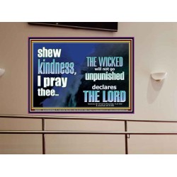 THE WICKED WILL NOT GO UNPUNISHED  Bible Verse for Home Portrait  GWOVERCOMER10330  "62x44"