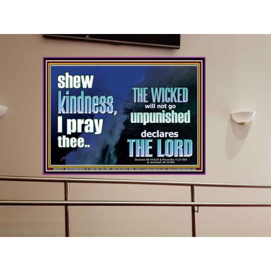 THE WICKED WILL NOT GO UNPUNISHED  Bible Verse for Home Portrait  GWOVERCOMER10330  