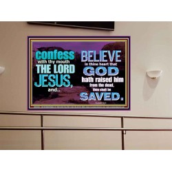 IN CHRIST JESUS IS ULTIMATE DELIVERANCE  Bible Verse for Home Portrait  GWOVERCOMER10343  "62x44"