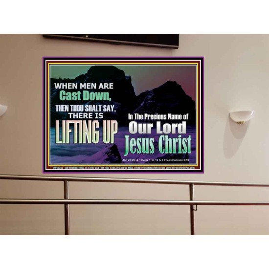 THOU SHALL SAY LIFTING UP  Ultimate Inspirational Wall Art Picture  GWOVERCOMER10353  