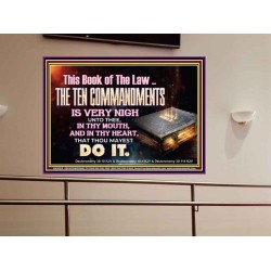 KEEP THE TEN COMMANDMENTS FERVENTLY  Ultimate Power Portrait  GWOVERCOMER10374  "62x44"