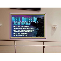 WALK HONESTLY ALL THE TIME  Eternal Power Picture  GWOVERCOMER10385  "62x44"