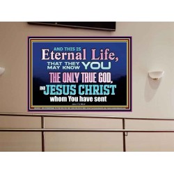 CHRIST JESUS THE ONLY WAY TO ETERNAL LIFE  Sanctuary Wall Portrait  GWOVERCOMER10397  "62x44"