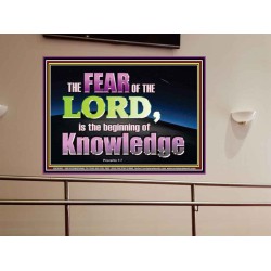 FEAR OF THE LORD THE BEGINNING OF KNOWLEDGE  Ultimate Power Portrait  GWOVERCOMER10401  "62x44"