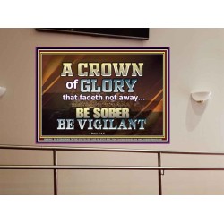 CROWN OF GLORY FOR OVERCOMERS  Scriptures Décor Wall Art  GWOVERCOMER10440  "62x44"