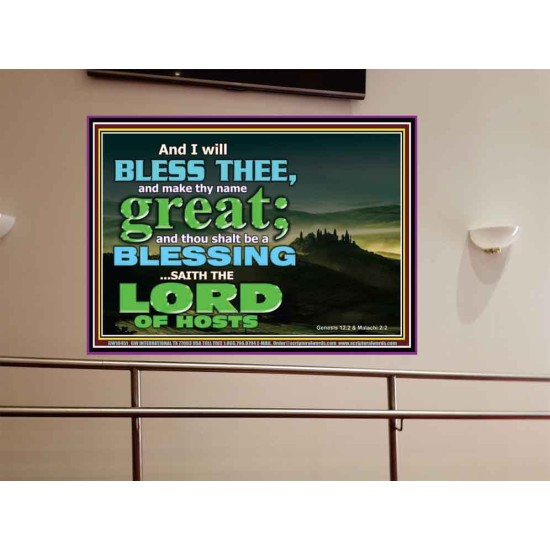 THOU SHALL BE A BLESSINGS  Portrait Scripture   GWOVERCOMER10451  