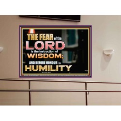 BEFORE HONOUR IS HUMILITY  Scriptural Portrait Signs  GWOVERCOMER10455  "62x44"