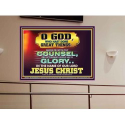 GUIDE ME THY COUNSEL GREAT AND MIGHTY GOD  Biblical Art Portrait  GWOVERCOMER10511  "62x44"