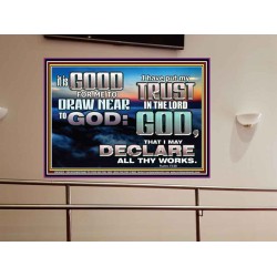 DRAW NEARER TO THE LIVING GOD  Bible Verses Portrait  GWOVERCOMER10514  "62x44"