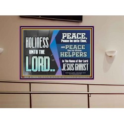 HOLINESS UNTO THE LORD  Righteous Living Christian Picture  GWOVERCOMER10524  "62x44"