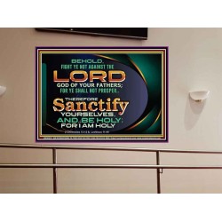 SANCTIFY YOURSELF AND BE HOLY  Sanctuary Wall Picture Portrait  GWOVERCOMER10528  
