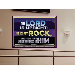 THE LORD IS UPRIGHT AND MY ROCK  Church Portrait  GWOVERCOMER10535  "62x44"