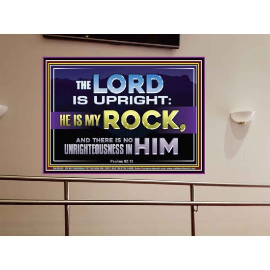THE LORD IS UPRIGHT AND MY ROCK  Church Portrait  GWOVERCOMER10535  