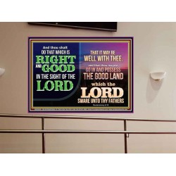 THAT IT MAY BE WELL WITH THEE  Contemporary Christian Wall Art  GWOVERCOMER10536  "62x44"