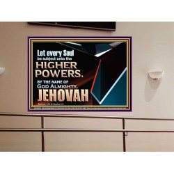 JEHOVAH ALMIGHTY THE GREATEST POWER  Contemporary Christian Wall Art Portrait  GWOVERCOMER10568  "62x44"