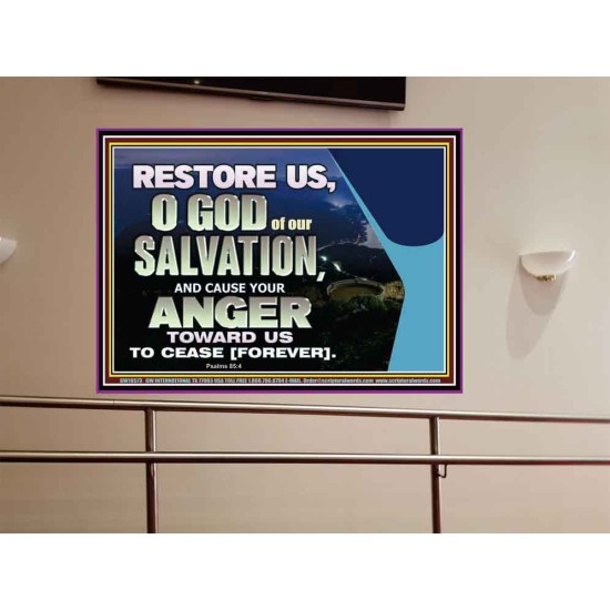 GOD OF OUR SALVATION  Scripture Wall Art  GWOVERCOMER10573  