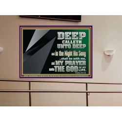 DEEP CALLETH UNTO DEEP  Modern Wall Art  GWOVERCOMER10591  "62x44"