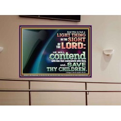 LIGHT THING IN THE SIGHT OF THE LORD  Unique Scriptural ArtWork  GWOVERCOMER10611B  "62x44"