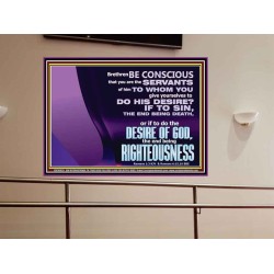 DOING THE DESIRE OF GOD LEADS TO RIGHTEOUSNESS  Bible Verse Portrait Art  GWOVERCOMER10628  "62x44"