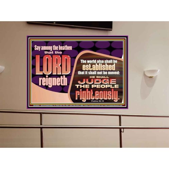 THE LORD IS A DEPENDABLE RIGHTEOUS JUDGE VERY FAITHFUL GOD  Unique Power Bible Portrait  GWOVERCOMER10682  