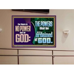 THERE IS NO POWER BUT OF GOD THE POWERS THAT BE ARE ORDAINED OF GOD  Church Portrait  GWOVERCOMER10686  "62x44"