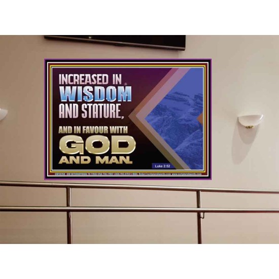 INCREASED IN WISDOM STATURE FAVOUR WITH GOD AND MAN  Children Room  GWOVERCOMER10708  