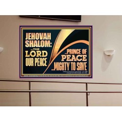 JEHOVAHSHALOM THE LORD OUR PEACE PRINCE OF PEACE  Church Portrait  GWOVERCOMER10716  "62x44"