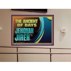 THE ANCIENT OF DAYS JEHOVAH JIREH  Scriptural Décor  GWOVERCOMER10732  "62x44"