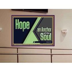 HOPE AN ANCHOR OF THE SOUL  Christian Paintings  GWOVERCOMER10762  "62x44"