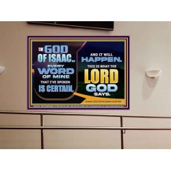 THE WORD OF THE LORD IS CERTAIN AND IT WILL HAPPEN  Modern Christian Wall Décor  GWOVERCOMER10780  "62x44"