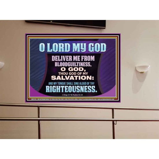 DELIVER ME FROM BLOODGUILTINESS  Religious Wall Art   GWOVERCOMER11741  