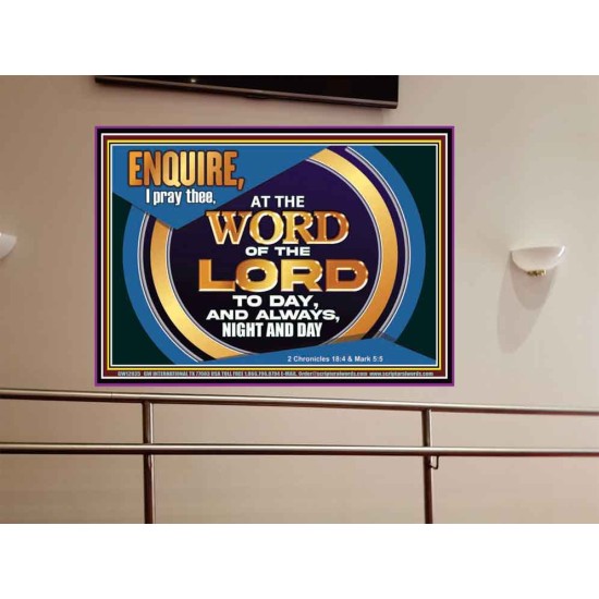 THE WORD OF THE LORD IS FOREVER SETTLED  Ultimate Inspirational Wall Art Portrait  GWOVERCOMER12035  