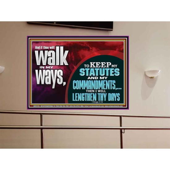 KEEP MY STATUTES AND MY COMMANDMENTS  Custom Wall Scripture Art  GWOVERCOMER12125  