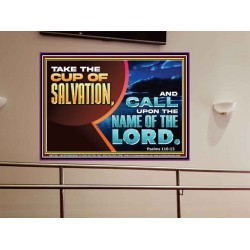 TAKE THE CUP OF SALVATION  Art & Décor Portrait  GWOVERCOMER12152  "62x44"