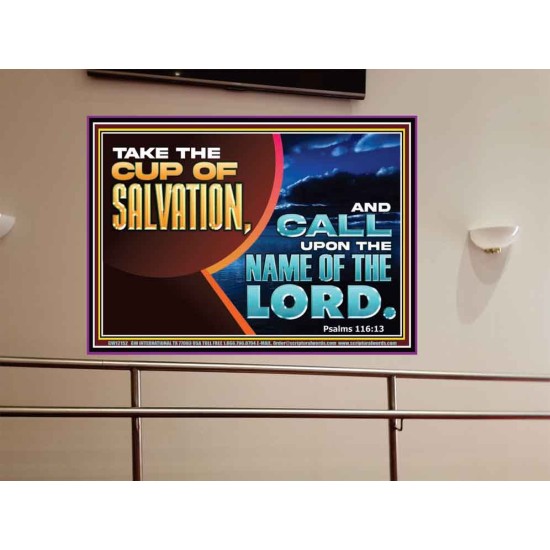 TAKE THE CUP OF SALVATION  Art & Décor Portrait  GWOVERCOMER12152  