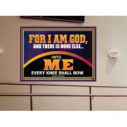 UNTO ME EVERY KNEE SHALL BOW  Scripture Wall Art  GWOVERCOMER12176  "62x44"