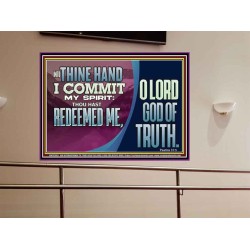 REDEEMED ME O LORD GOD OF TRUTH  Righteous Living Christian Picture  GWOVERCOMER12363  "62x44"