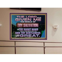 THY RIGHT HAND HATH HOLDEN ME UP  Ultimate Inspirational Wall Art Portrait  GWOVERCOMER12377  "62x44"