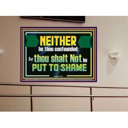 NEITHER BE THOU CONFOUNDED  Encouraging Bible Verses Portrait  GWOVERCOMER12711  "62x44"