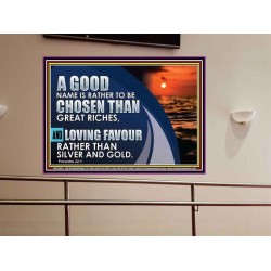 LOVING FAVOUR RATHER THAN SILVER AND GOLD  Christian Wall Décor  GWOVERCOMER12955  "62x44"