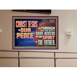 CHRIST JESUS IS OUR PEACE  Christian Paintings Portrait  GWOVERCOMER12967  "62x44"