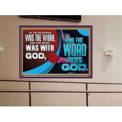 THE WORD OF LIFE THE FOUNDATION OF HEAVEN AND THE EARTH  Ultimate Inspirational Wall Art Picture  GWOVERCOMER12984  "62x44"