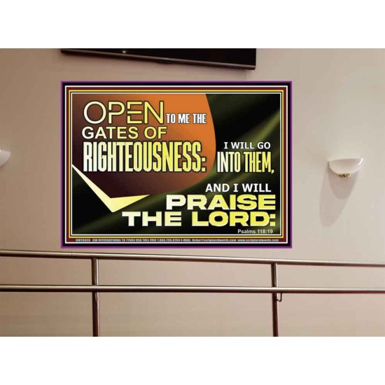 OPEN TO ME THE GATES OF RIGHTEOUSNESS  Children Room Décor  GWOVERCOMER13036  