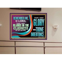 REJOICE IN GLADNESS  Bible Verses to Encourage Portrait  GWOVERCOMER13125  "62x44"