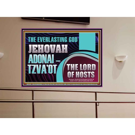 THE EVERLASTING GOD JEHOVAH ADONAI  TZVAOT THE LORD OF HOSTS  Contemporary Christian Print  GWOVERCOMER13133  